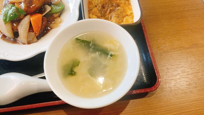 大和市つきみ野「中華キッチン彩々」スープ