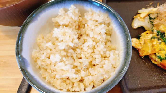 大和市中央「玄米ごはんや橙」玄米ご飯