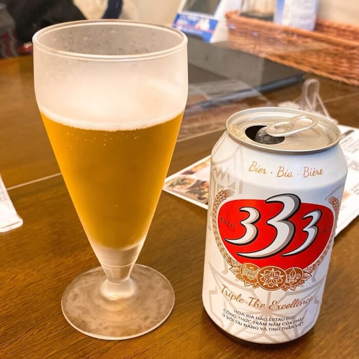 大和市下和田「ベトナムレストランKIMHUE(キムフエ)」333ビール