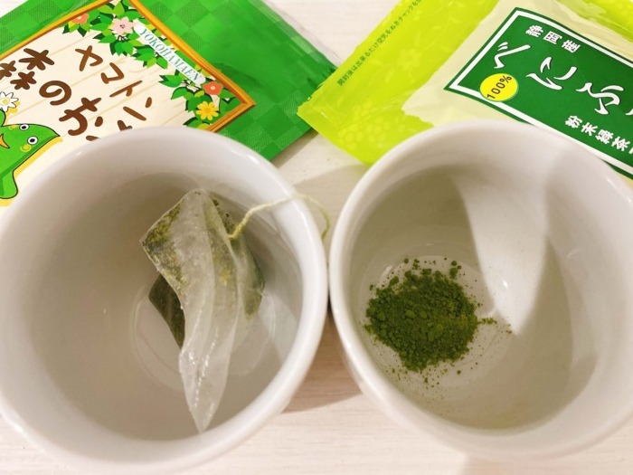 大和市大和東「横浜園」ヤマトン森のお茶&べにふうき中身比較