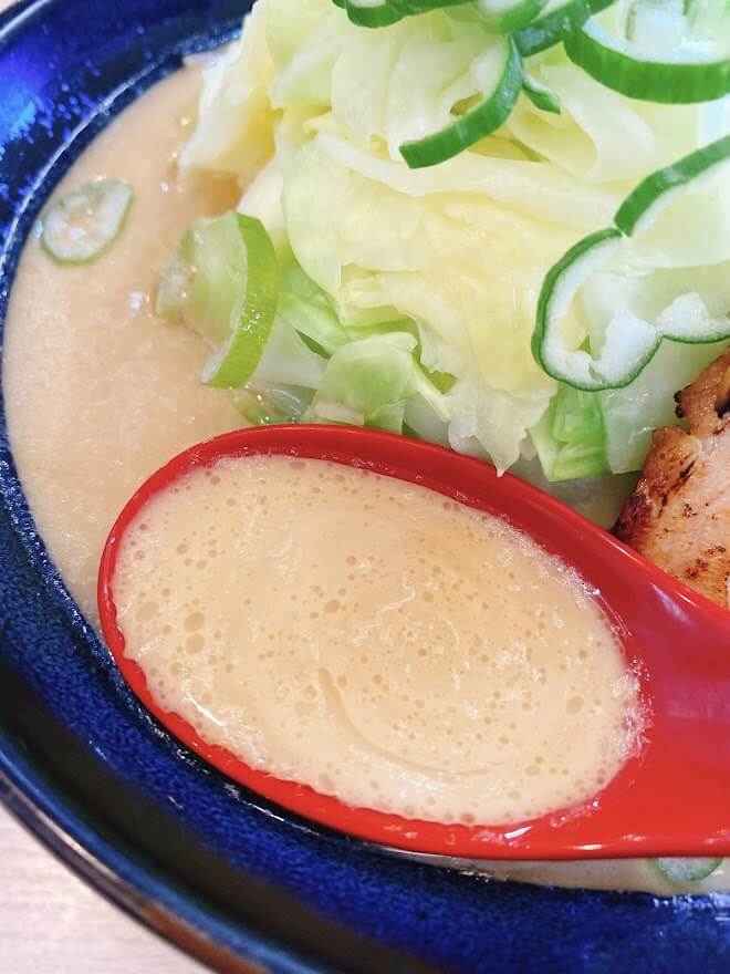 大和市西鶴間「麺屋さやか」豪麺スープ