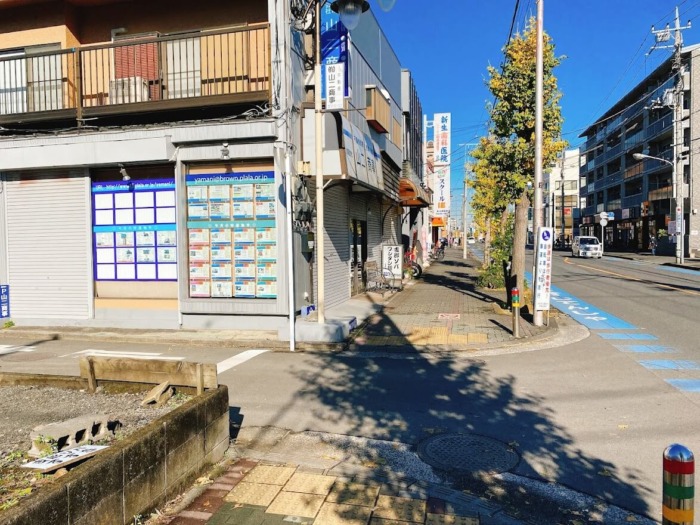 大和市桜ヶ丘駅「麺や植原」お店までの道のり曲がる場所