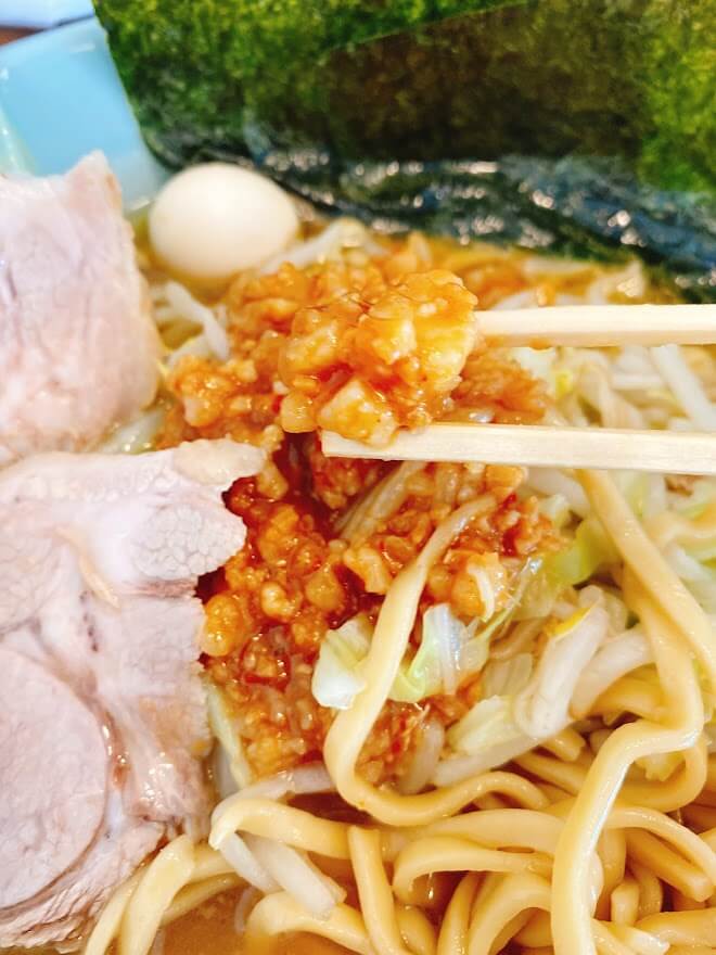 大和市桜ヶ丘駅「麺や植原」特製スタミナタレアップ