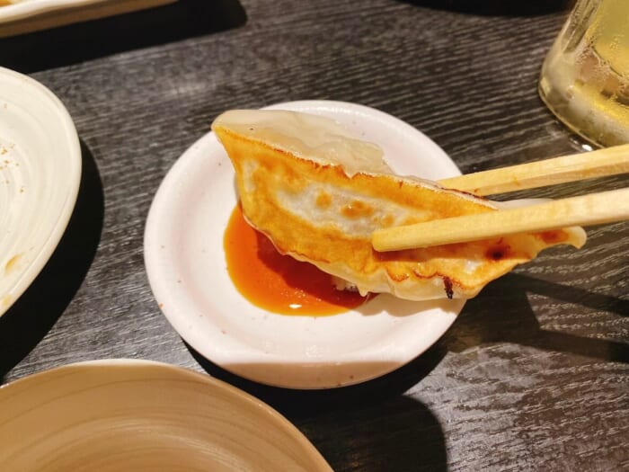 神奈川県大和市「とりいちず」鶏の焼き餃子４