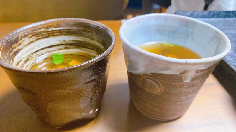 大和市南林間「うつわとカフェ栞」すまし汁1