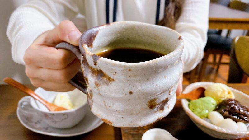 大和市南林間「うつわとカフェ栞」コーヒー1